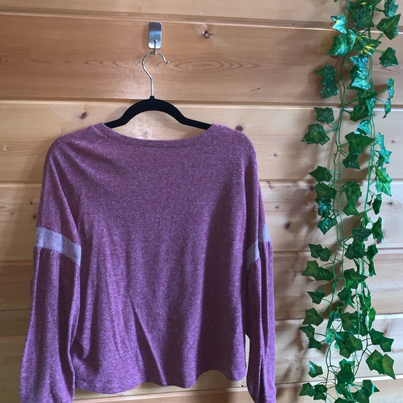 Burgundy Long Sleeve Sweater - Picture 7 of 7